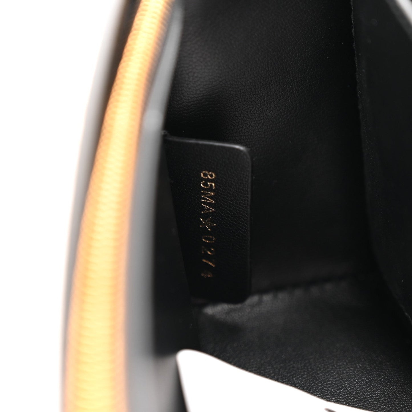 Calfskin Pony Hair Leopard Print Miss Dior Flap Black