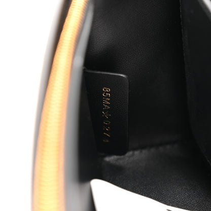 Calfskin Pony Hair Leopard Print Miss Dior Flap Black
