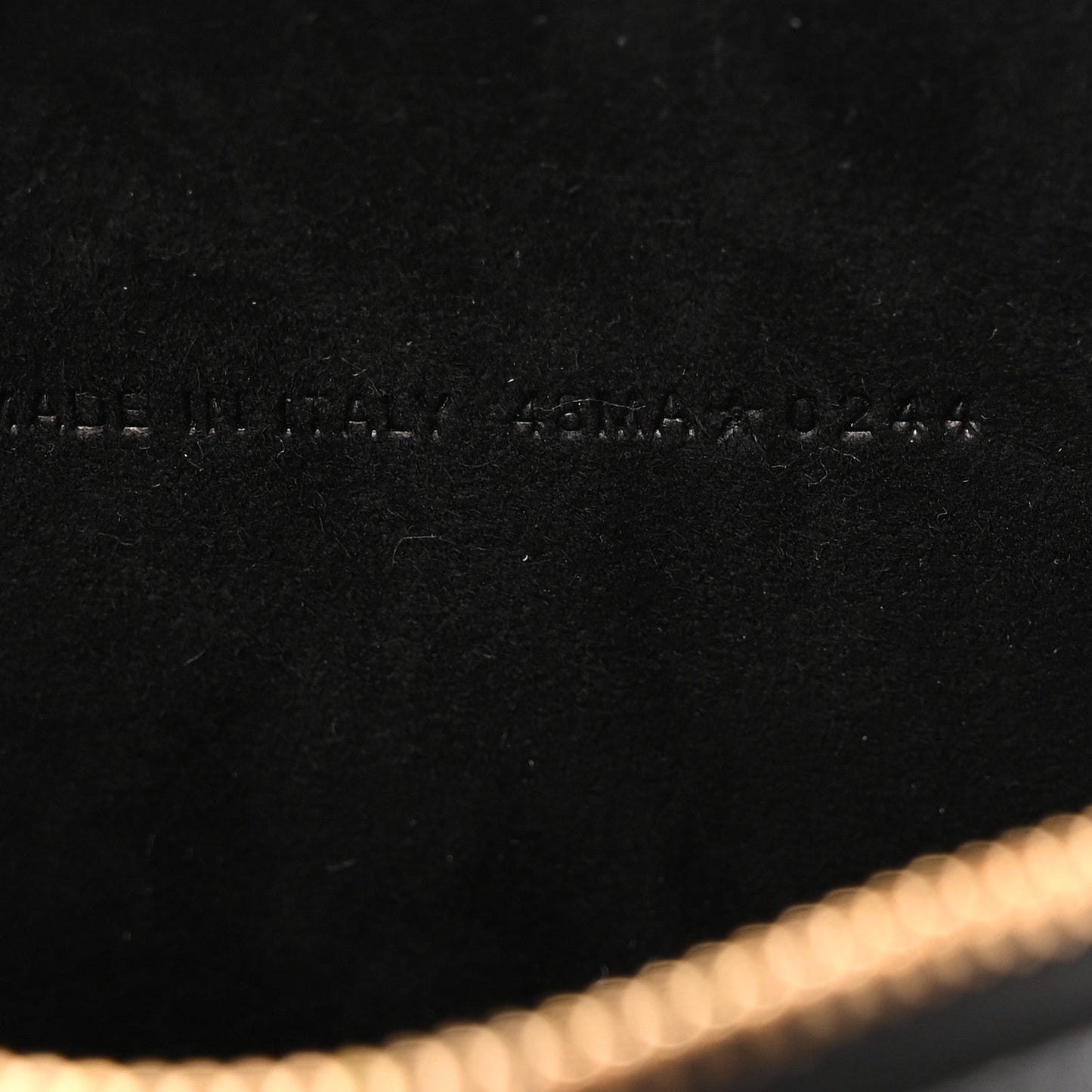 Grained Calfskin Caro Double Pouch Black