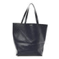 Shiny Calfskin Large Puzzle Fold Tote Abyss Blue