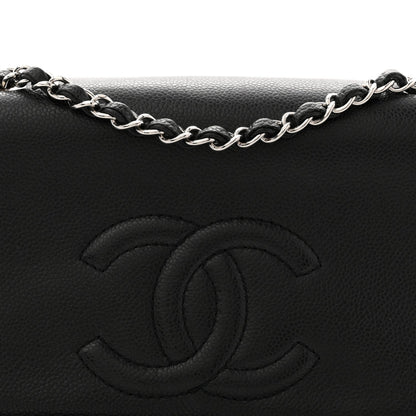 Caviar Medium Timeless CC Flap Black