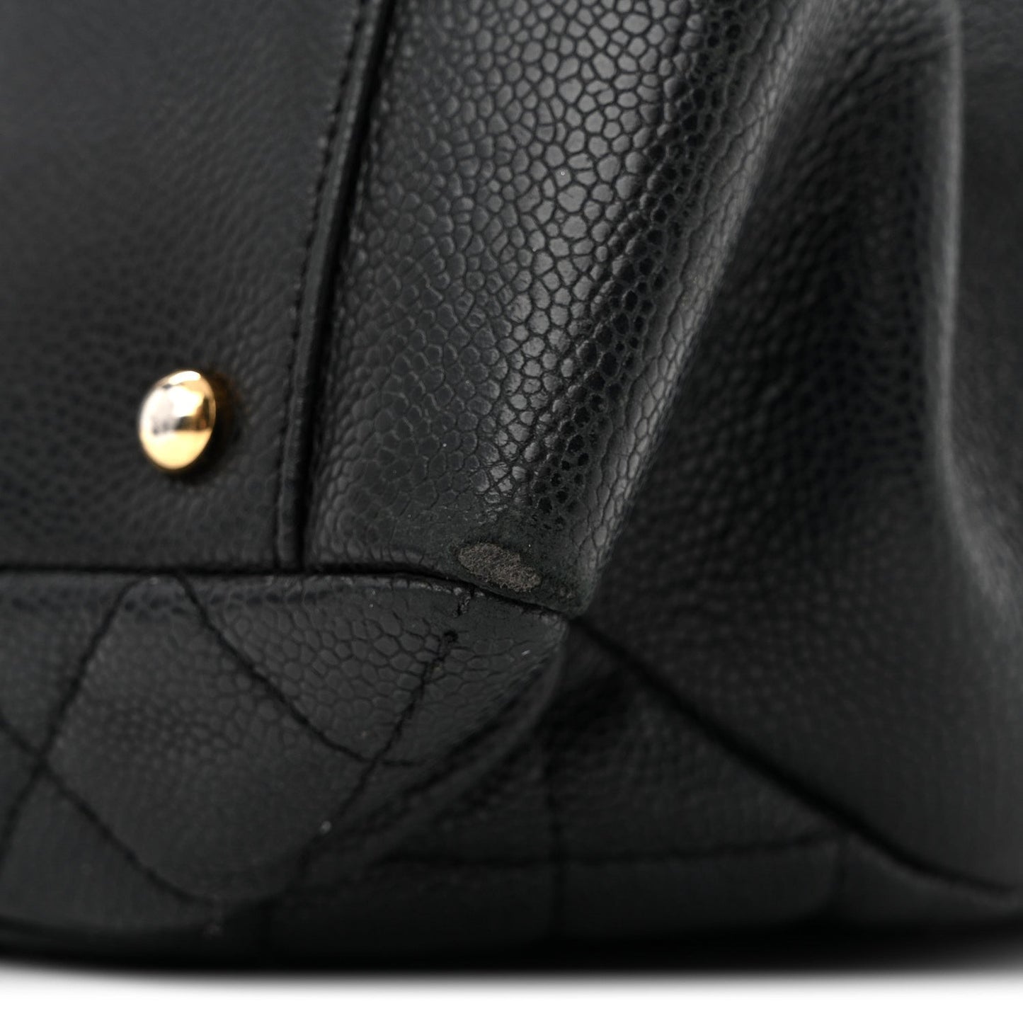 Caviar Quilted XL Grand Shopping Tote GST Black