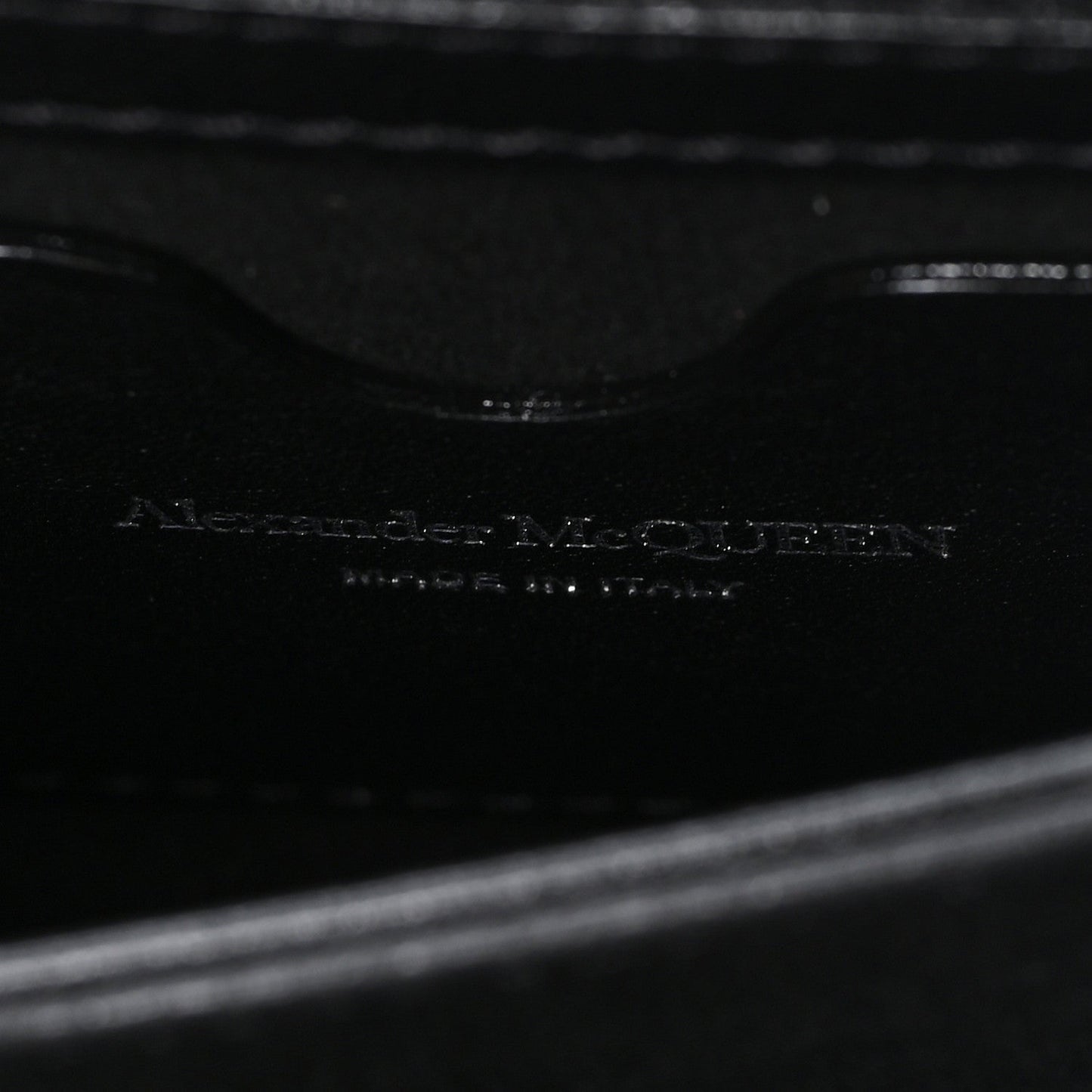Calfskin Quilted Graffiti Knuckle Shoulder Bag Black