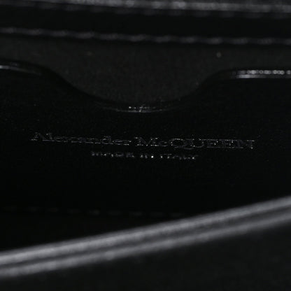 Calfskin Quilted Graffiti Knuckle Shoulder Bag Black