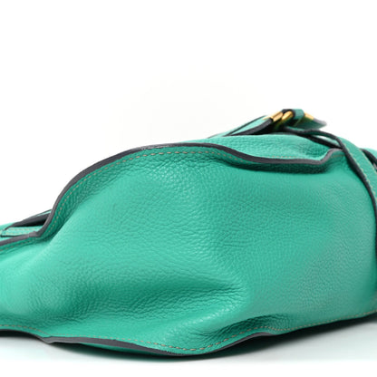 Calfskin Medium Marcie Satchel Jade Green