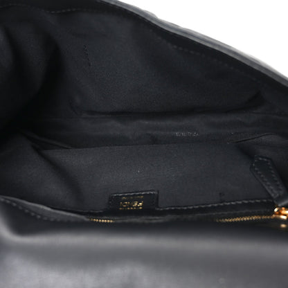 Nappa FF 1974 Embossed Large Baguette Black