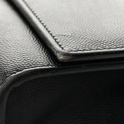 Grain De Poudre Medium Classic Monogram Kate Satchel Black