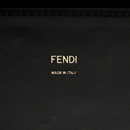 Vitello King Plexiglass Elaphe Python Print Logo Medium Fendi Sunshine Shopper Tote Dark Asphalt