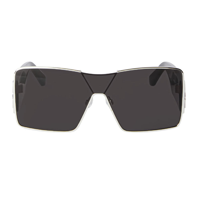 Off-White Sunglasses Shield Full Rim, Silver Frame and Dark Grey Lens OERI14GASPEN7207