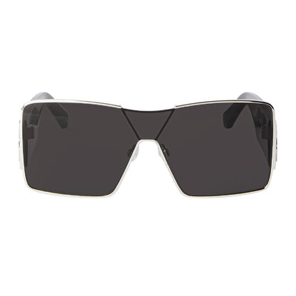 Off-White Sunglasses Shield Full Rim, Silver Frame and Dark Grey Lens OERI14GASPEN7207