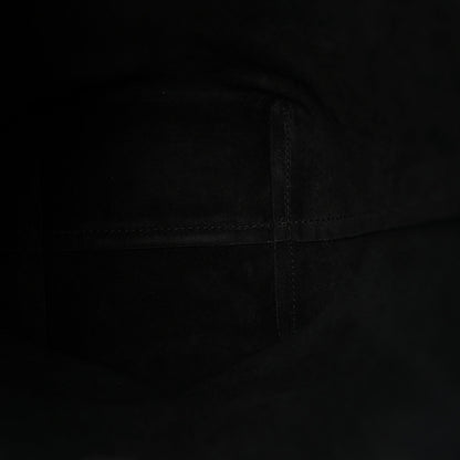 Grained Calfskin Small N/S Hook Tote Black