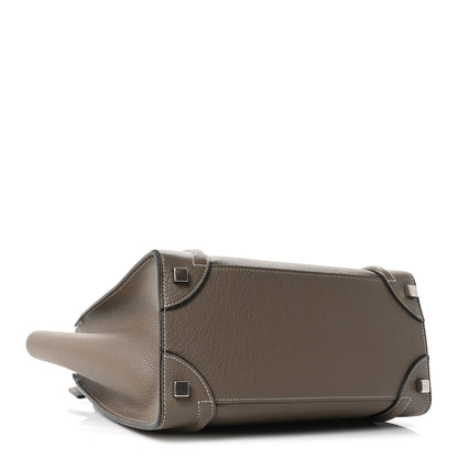 Drummed Calfskin Micro Luggage Souris