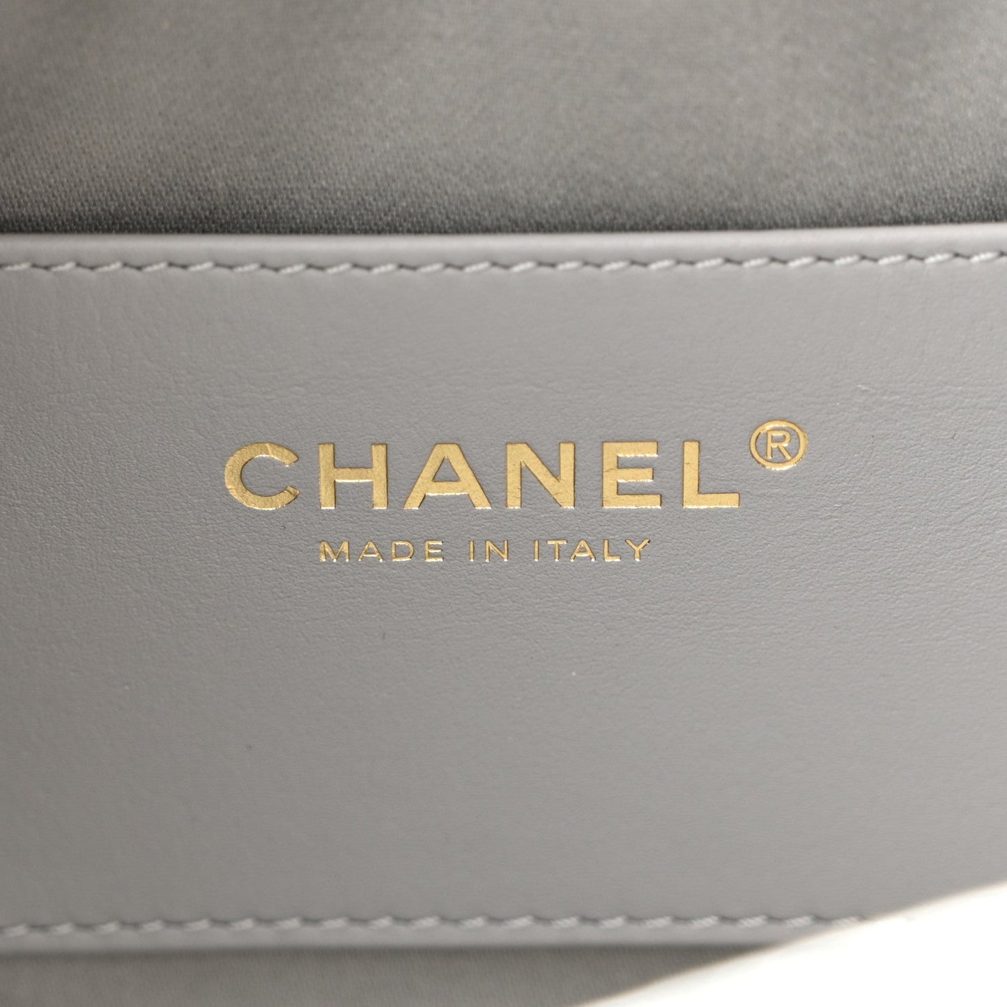 Metallic Aged Calfskin Mini Chanel 25 Handbag Silver