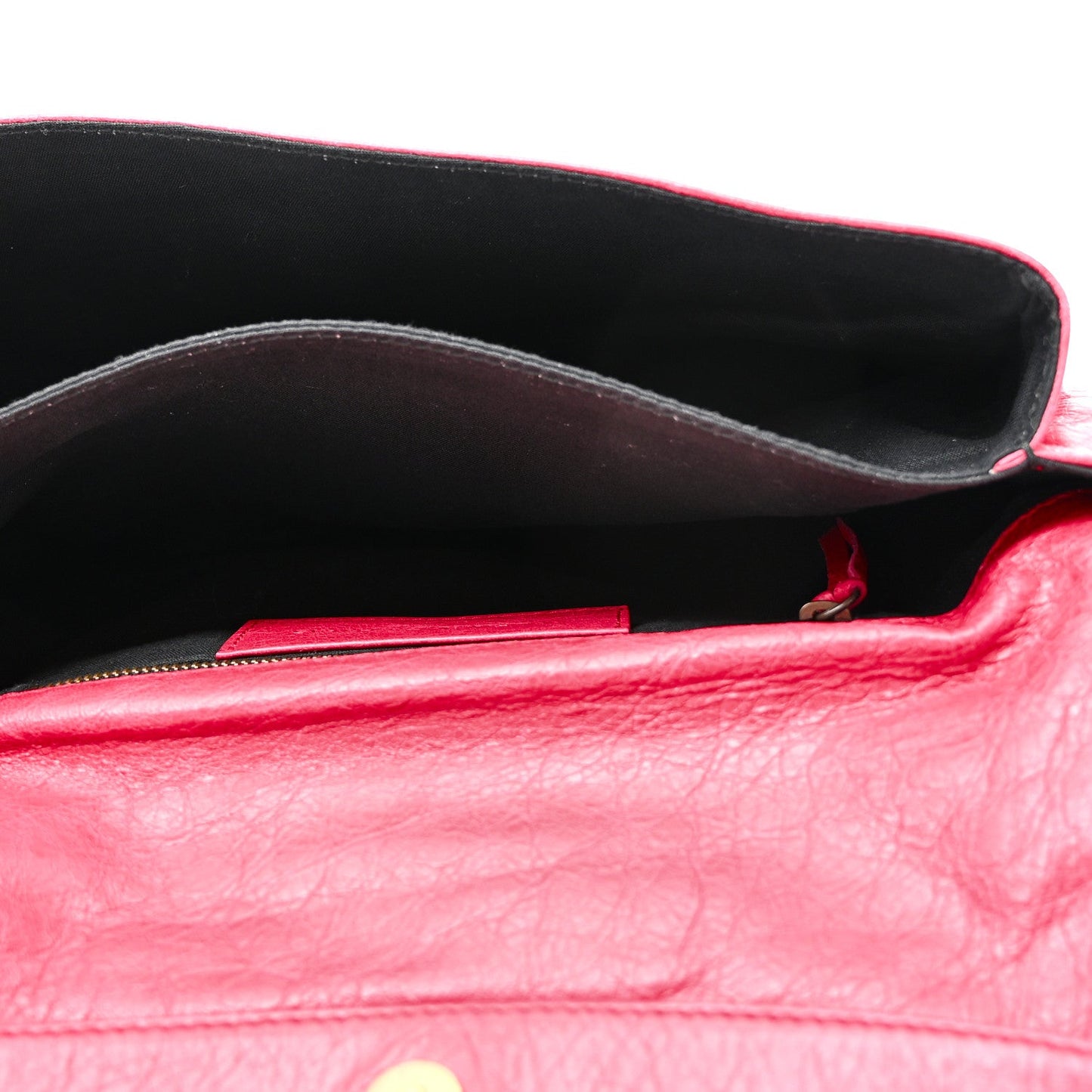 Agneau Classic Hardware Envelope Clutch Rose Thulian
