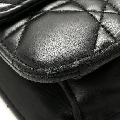 Lambskin Cannage Miss Dior Promenade Pouch Black