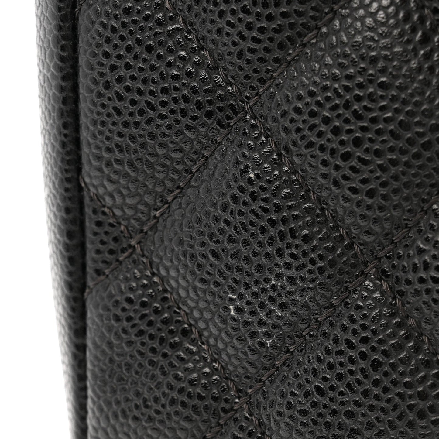 Caviar Quilted Grand Shopping Tote GST Black