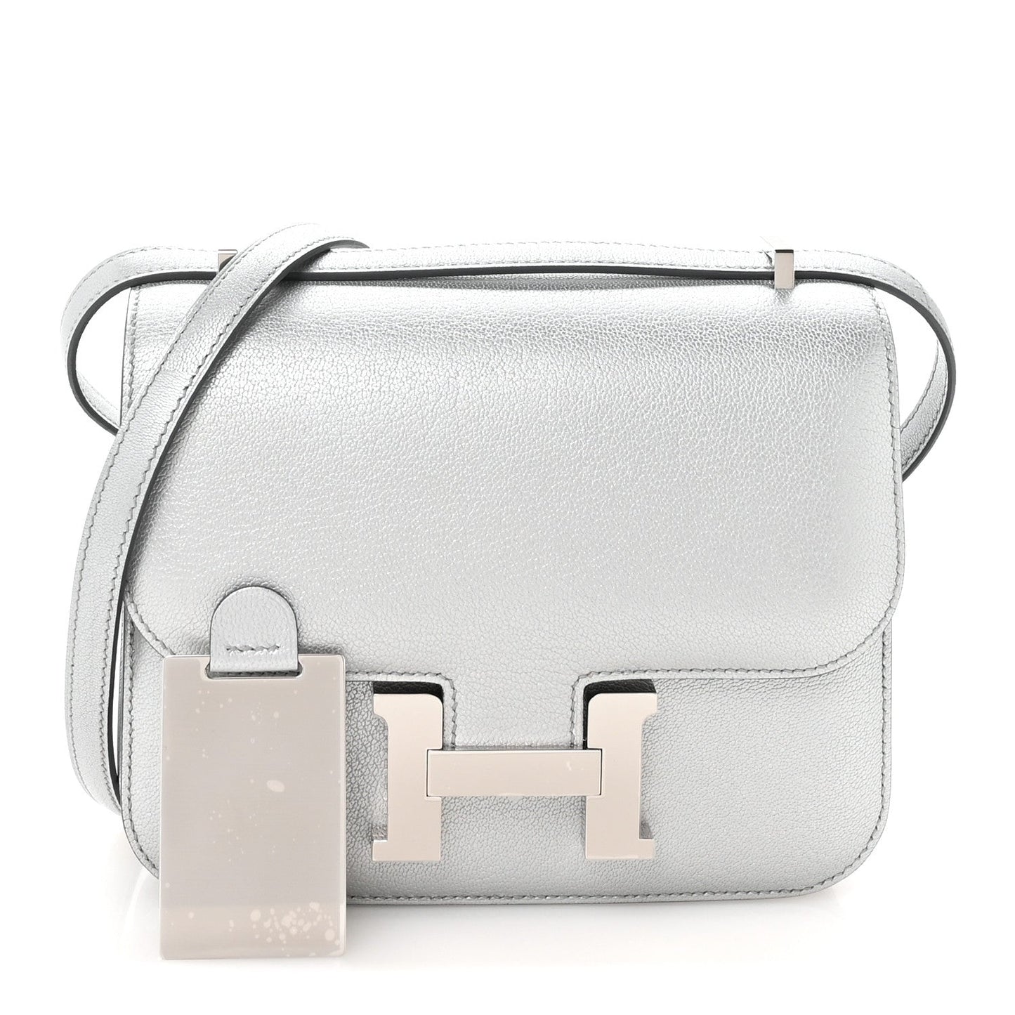 Metallic Chevre Chamkilight Constance 18 Argent