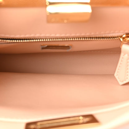 Vitello Grace Intreccio Mini Peekaboo Iconic Satchel Light Rose