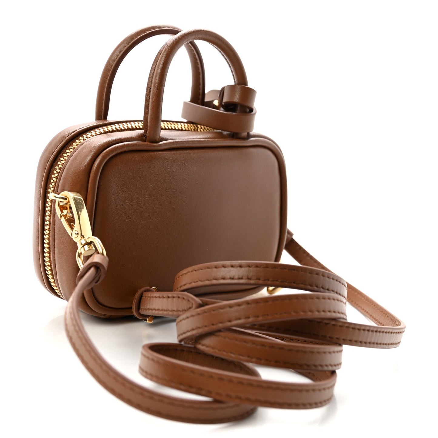 Calfskin Beau Micro Bag Cognac