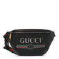 Grained Calfskin Small Logo Belt Bag Black