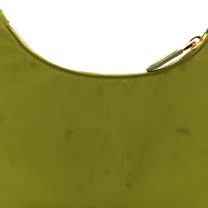 Re-Nylon Saffiano Mini Re-Edition 2005 Bag Ivy Green