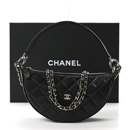 Caviar Quilted Other Shape With Chain Black