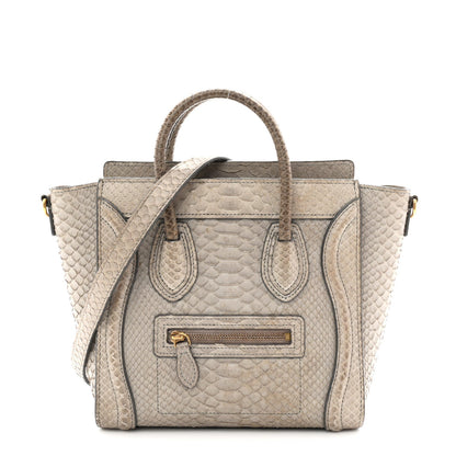 Snakeskin Nano Luggage Grey