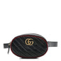 Azalea Calfskin Matelasse Diagonal Torchon GG Marmont Belt Bag 85 34 Black Romantic Cerise