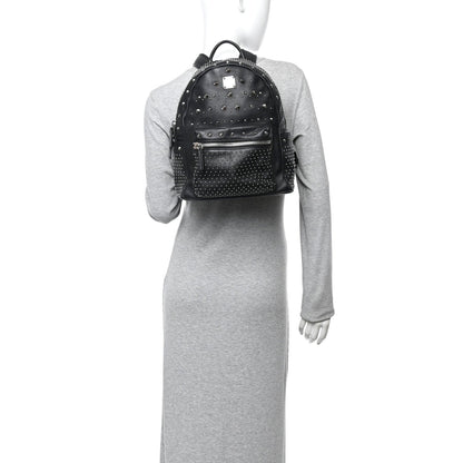 Calfskin Studded Small Stark Backpack Black