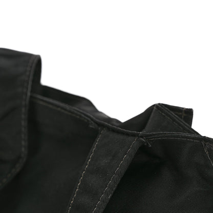 Nylon Button CC Tote Black