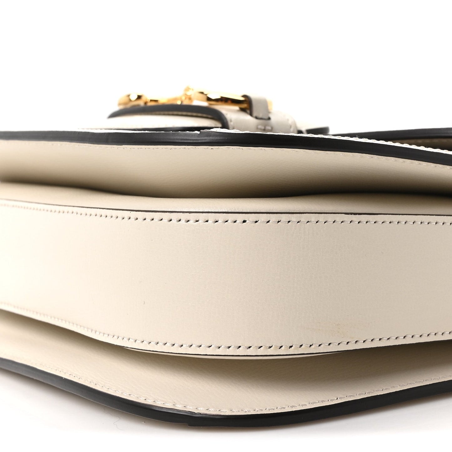 GG Supreme Monogram Horsebit 1955 Shoulder Bag Beige Mystic White