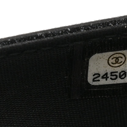 Velvet Pearl Diamond Embellished Wallet On Chain WOC Black