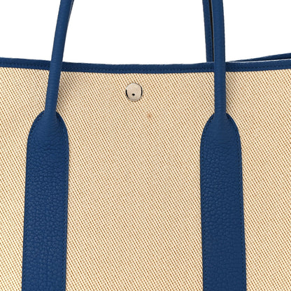 Twill H Negonda Garden Party 36 MM Tote Ecru Desert Bleu France