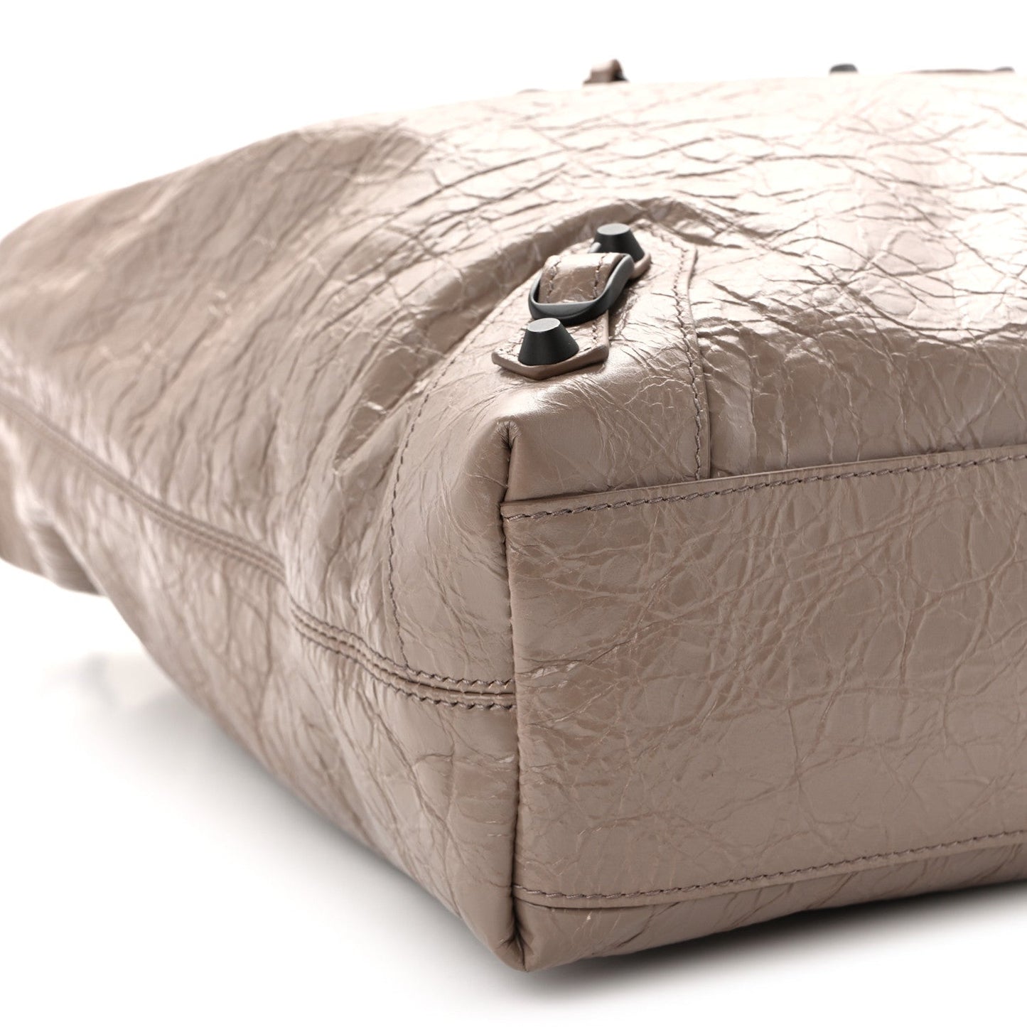 Arena Lambskin Classic Hardware Medium Le City Hobo Bag Sesame