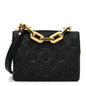 Lambskin Embossed Monogram Coussin BB Black