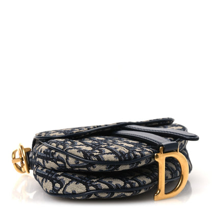 Oblique Mini Saddle Bag Blue