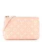 Empreinte Monogram Double Zip Pochette Rose