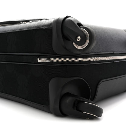 Monogram Jumbo GG Canvas Textured Calfskin Small Carry On Trolley Black