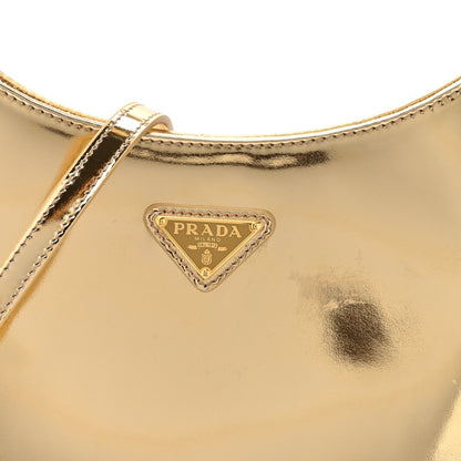 Spazzolato Cleo Adjustable Strap Shoulder Bag Platino
