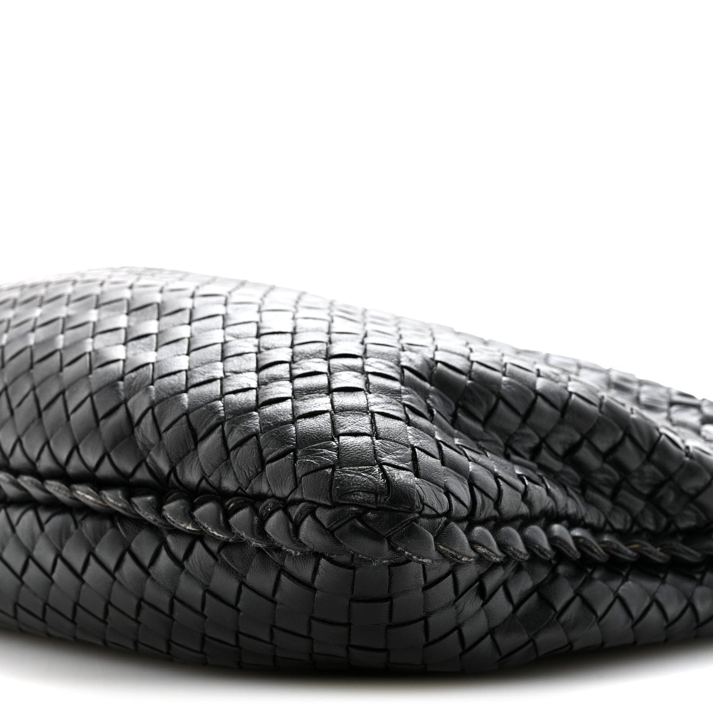Nappa Intrecciato Large Veneta Hobo Black