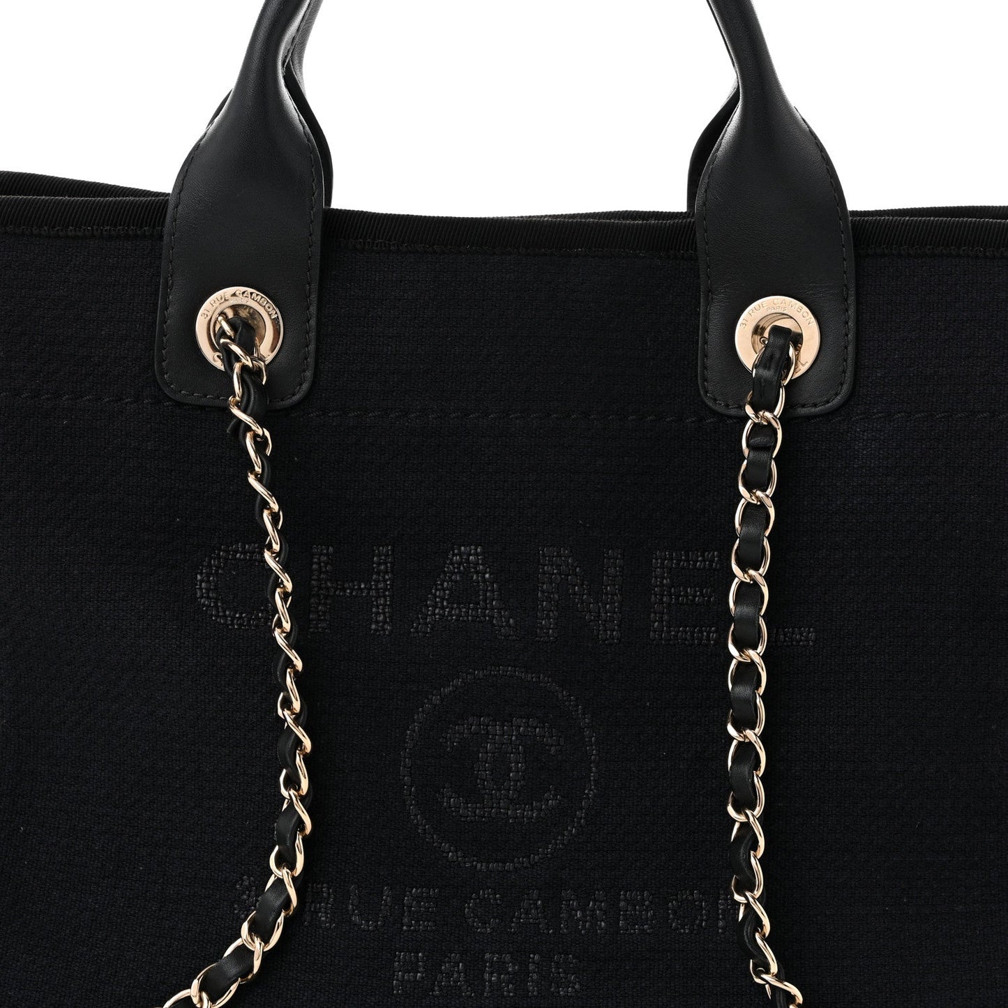 Mixed Fibers Small Deauville Tote Black