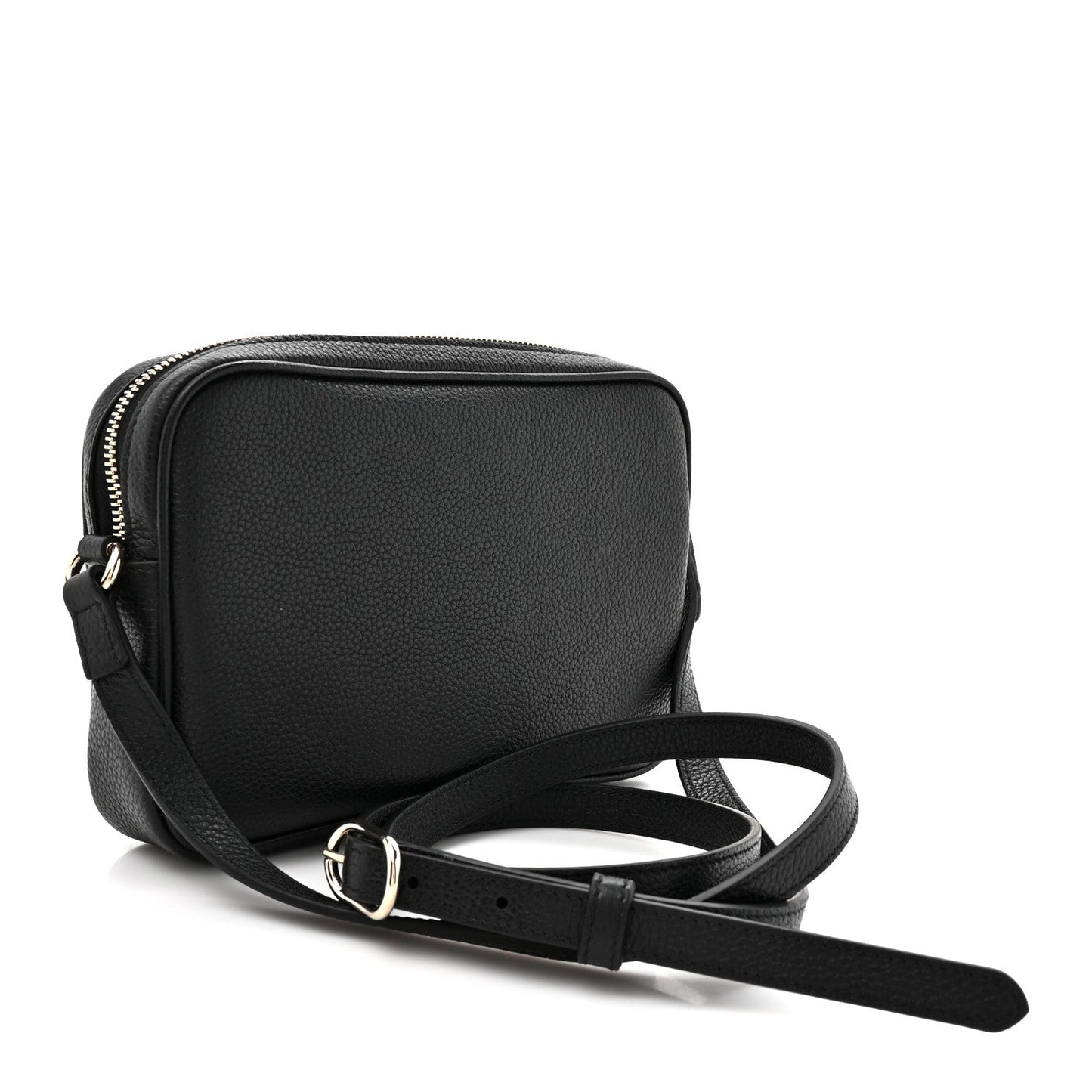 Pebbled Calfskin Shoulder Bag  Black