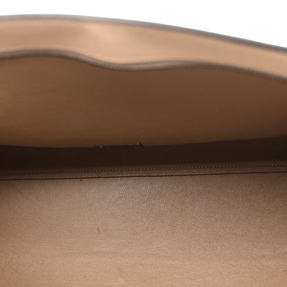 Drummed Calfskin Suede Medium Trapeze Dune