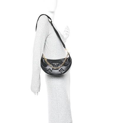 Calfskin Bubblegram Over The Moon Black