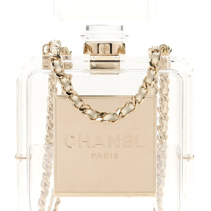 Transluscent Plexiglass Perfume Bottle Clutch