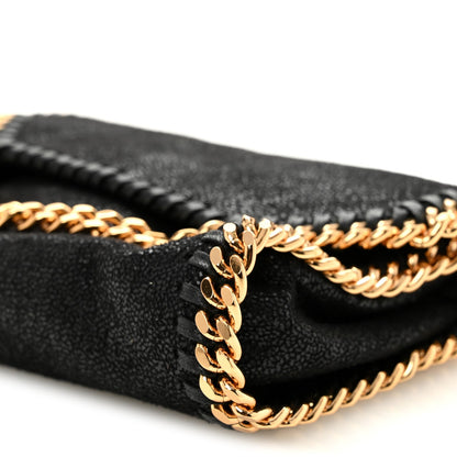 Shaggy Deer Tiny Fold Over Falabella Tote Black