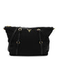 Saffiano Tessuto Nylon Shopping Tote Black