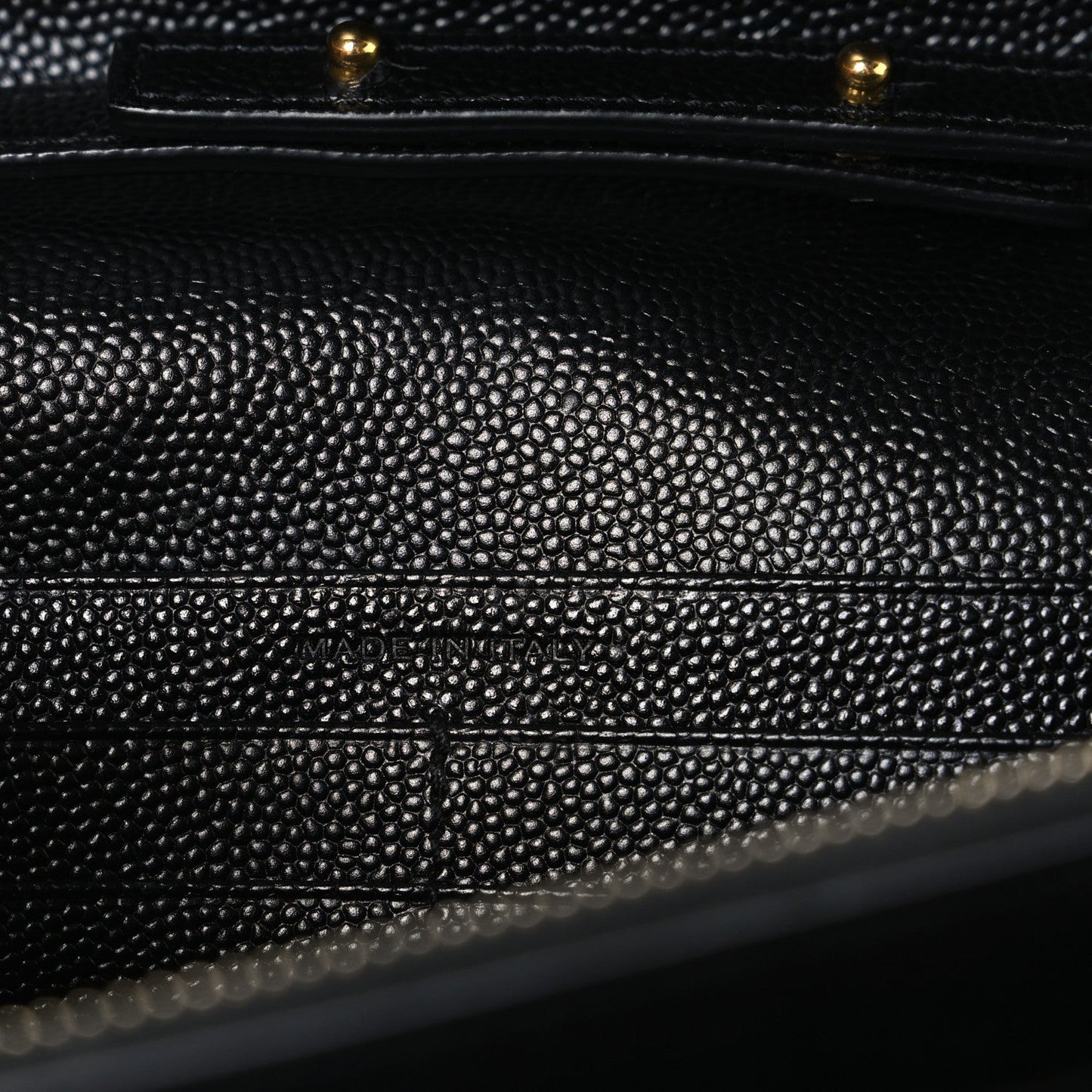 Grain De Poudre Matelasse Chevron Monogram Chain Wallet Black
