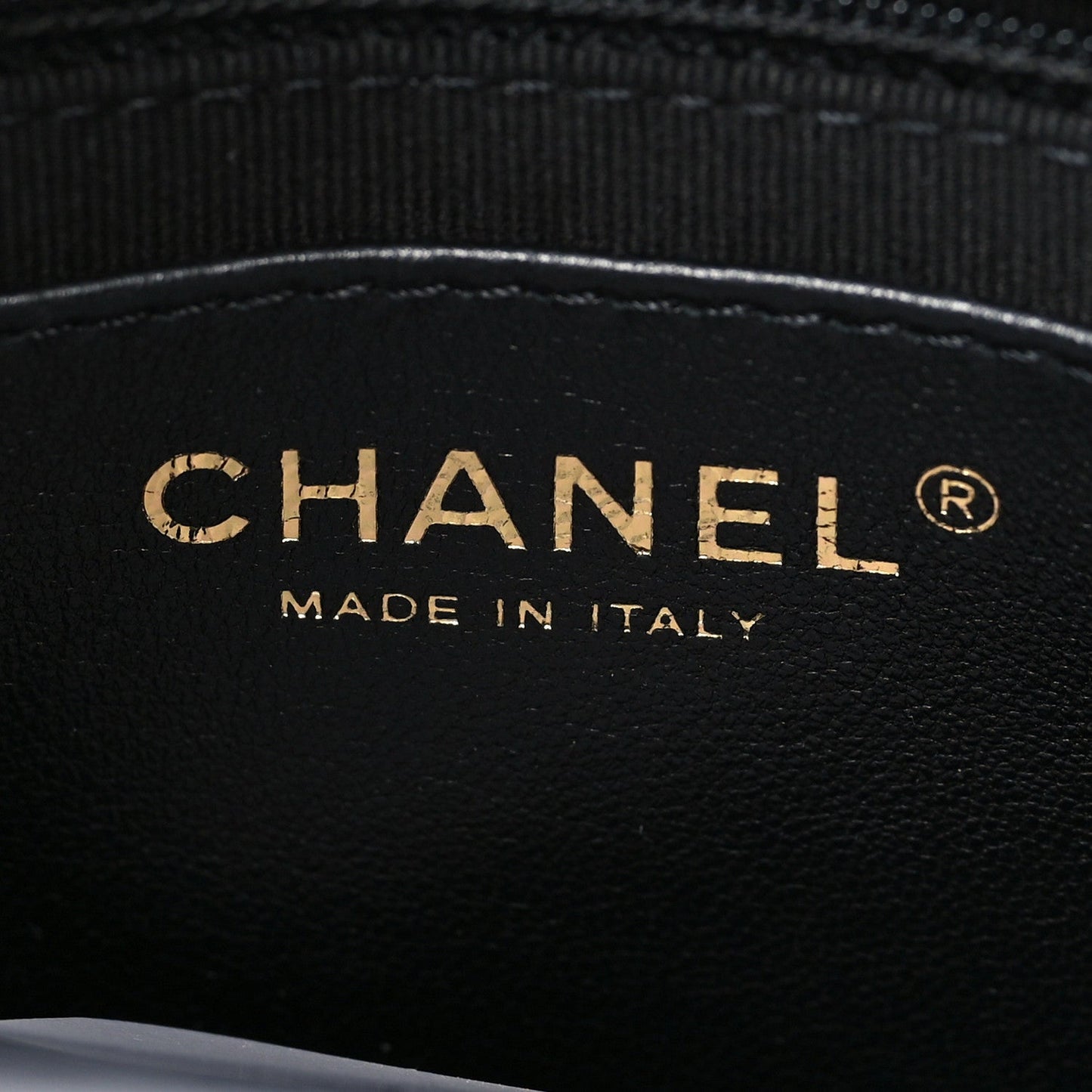 Lambskin Quilted Enamel CC Chain Frame Flap Black