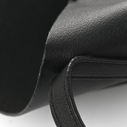 Calfskin Large Shopping Tote Black